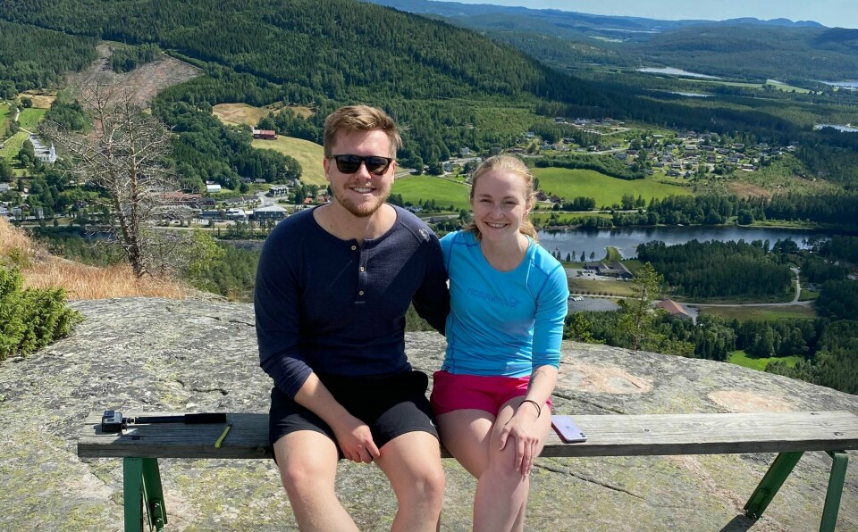 KOM INN: Mats Myrstad og Sofie Iversen Hellesvik skal begge studere til høsten. Han skal bli sykepleier. Hun skal bli politi.