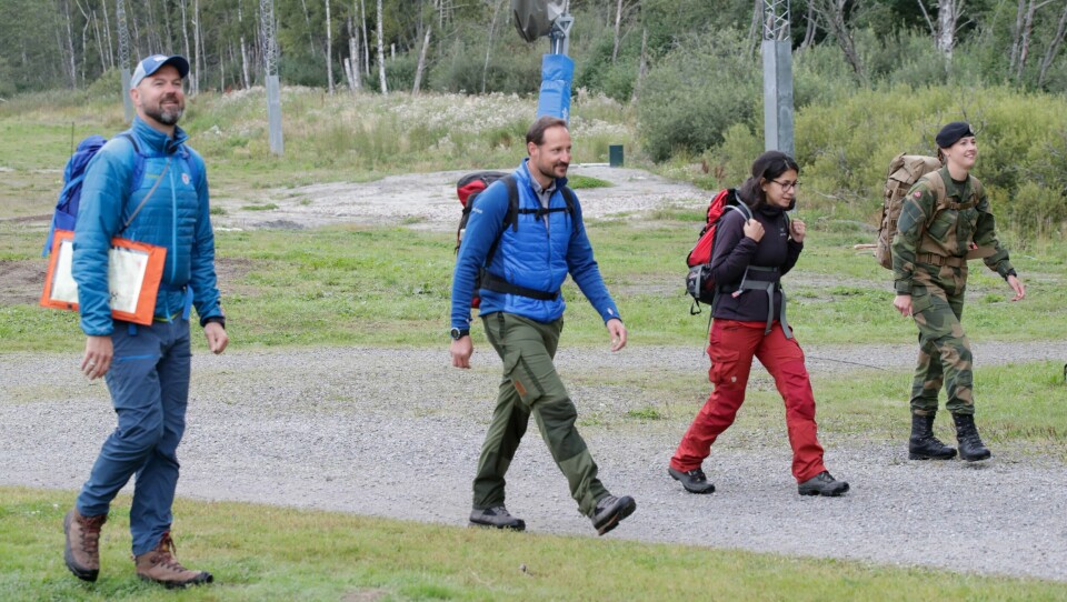 TUR: Kronprins Haakon går til svenskegrensa. Det samme gjorde flere tusen personer på flukt under andre verdenskrig.