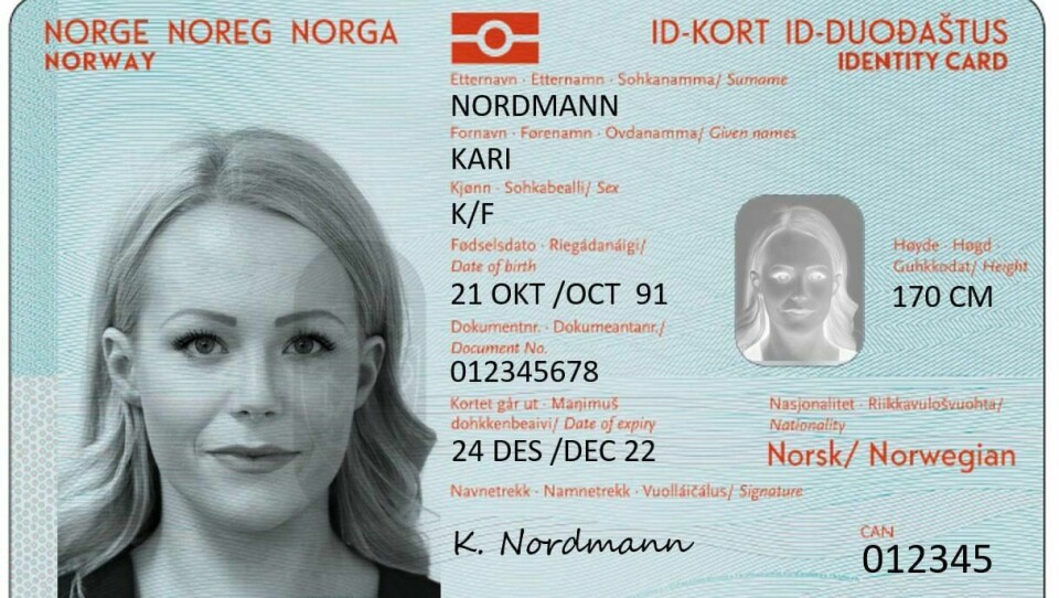 KORT: Nye ID-kort kommer i november. Hvis alt går etter planen.