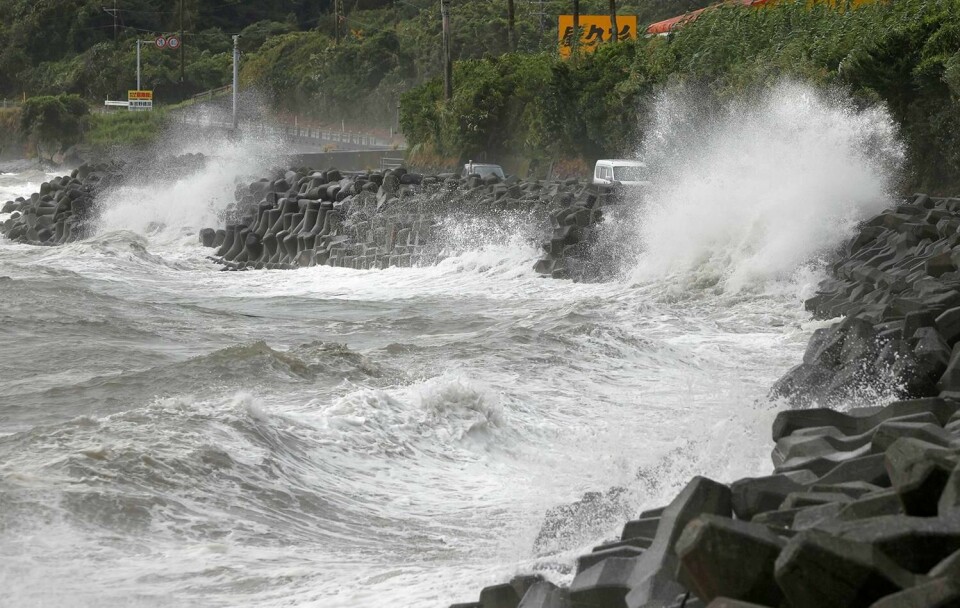 STORM: Tyfonen Haisehen har truffet Japan. Nå herjer den i Sør-Korea.