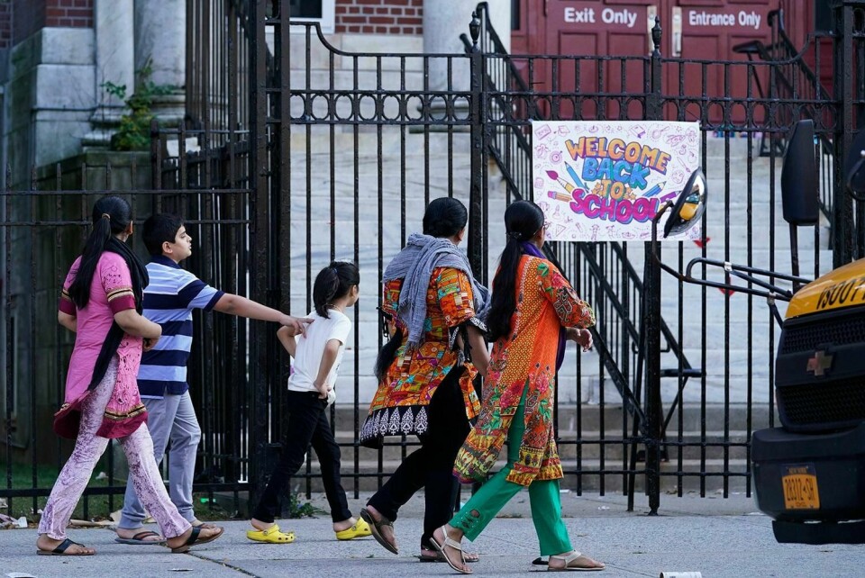 ÅPNER: Elevene er tilbake på skoler i New York i USA.