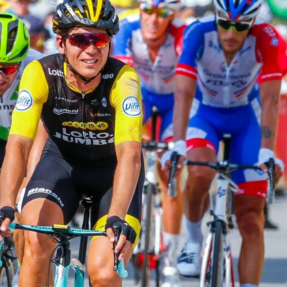 NORDMANN: Norske Amund Grøndahl Jansen er med på laget Team Jumbo-Visma. De har gjort det bra i Tour de France hittil. Bildet er fra i fjor.