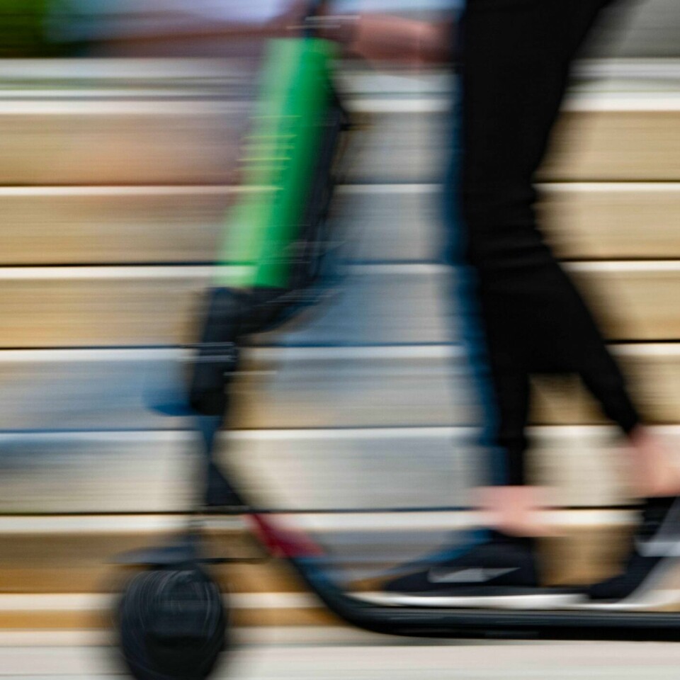 POPULÆRE: De elektriske sparkesyklene er populære. Barn får også bruke dem.