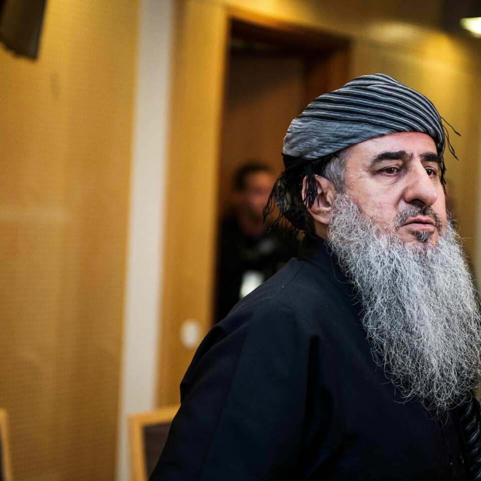VARETEKT: Onsdag ble mulla Krekar varetekts-fengslet i fire uker. Svigersønnen hans er også pågrepet.