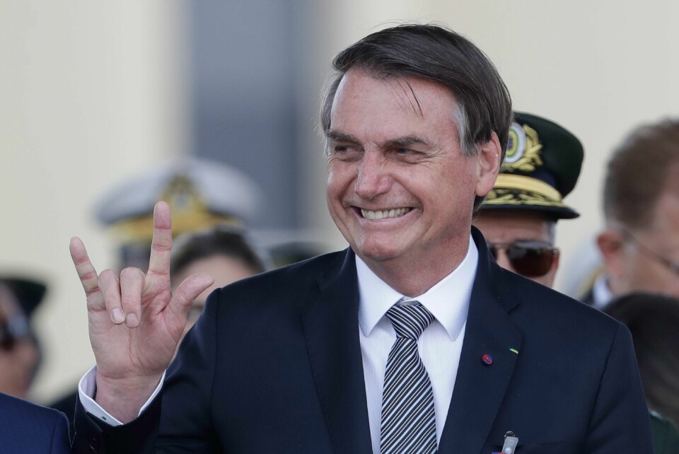 NEI: Brasils president Jair Bolsonaro vil ikke ta imot penger fra G7-landene. De har tilbudt 180 millioner kroner for å redde regnskogen i Amazonas.