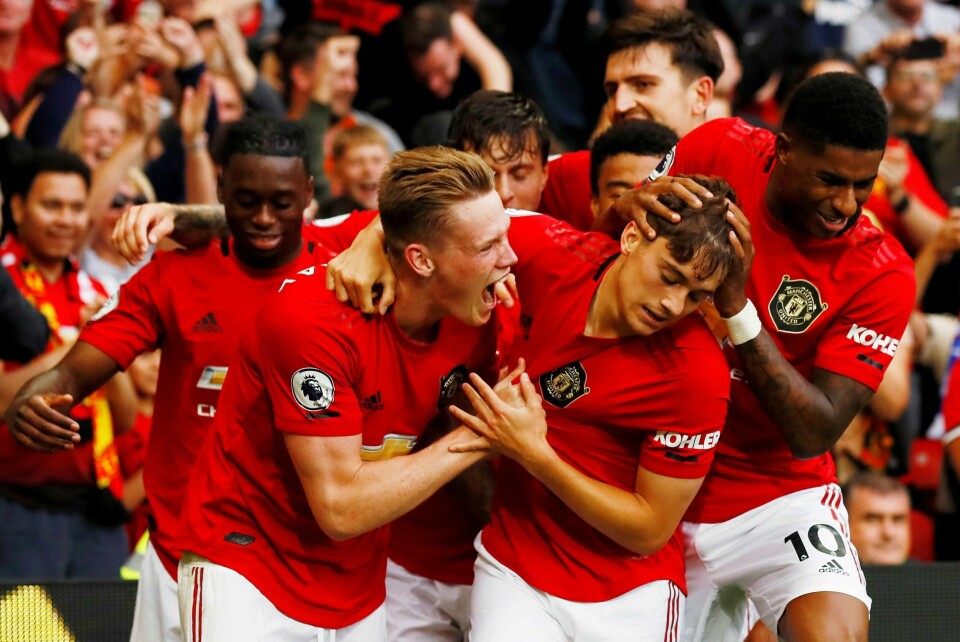 VANT: Manchester United kunne juble for seier søndag.