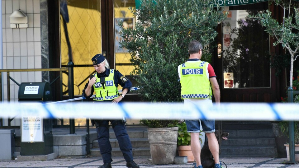 DRAP: En kvinne ble skutt og drept i byen Malmö i Sverige mandag. Politiet har pågrepet en mann.