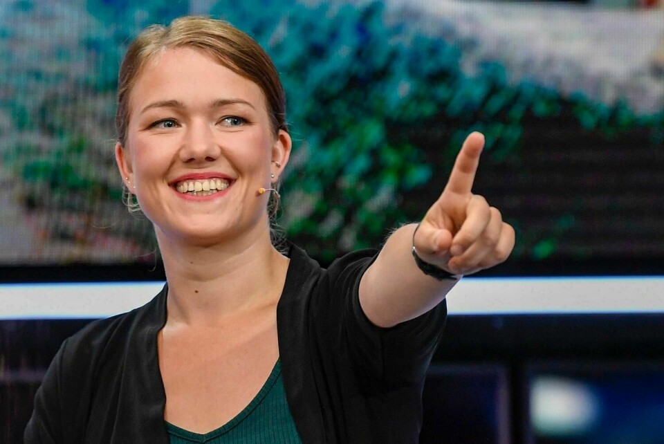 GRØNT: Mange velgere har stemt på Miljøpartiet De Grønne, med talsperson Une Bastholm.