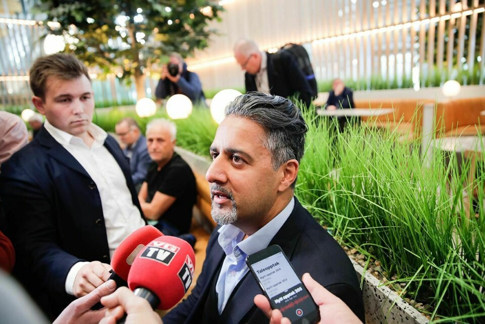 BEKLAGET: Abid Raja har beklaget til folk i Frp. Flere mente han sammenlignet dem med nazistene.
