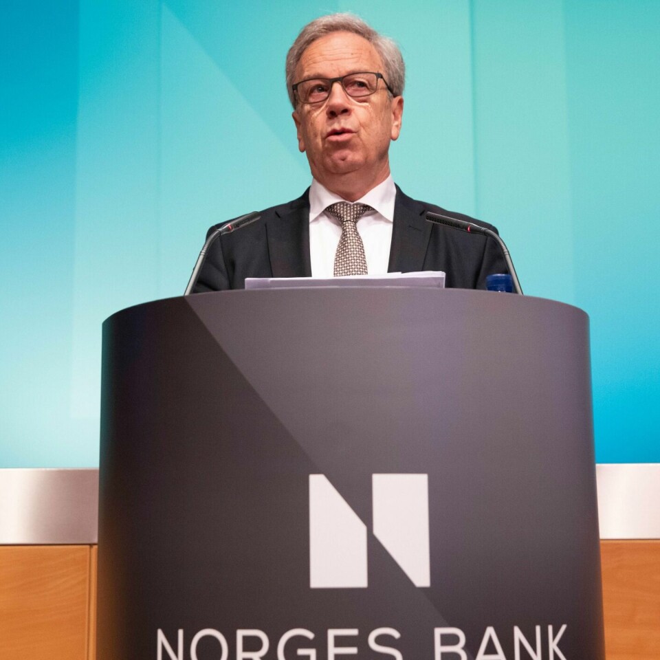 RENTE: Norges Bank setter styringsrenten opp. Øystein Olsen er sentralbanksjef.