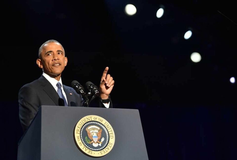 KRITIKK: USAs tidligere president Barack Obama er uenig med Trump. Han kritiserer den nye regelen mot flyktninger.