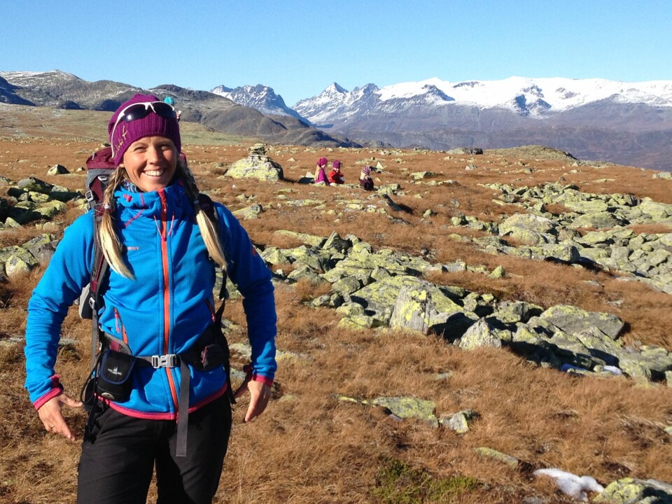 MYE UTE: Christin Oldebråten er mye ute. Hun har sovet mange netter i Østmarka. Men det er første gang hun har møtt på ulv. MYE UTE: Christin Oldebråten er mye ute. Hun har sovet mange netter i Østmarka. Men det er første gang hun har møtt på ulv.