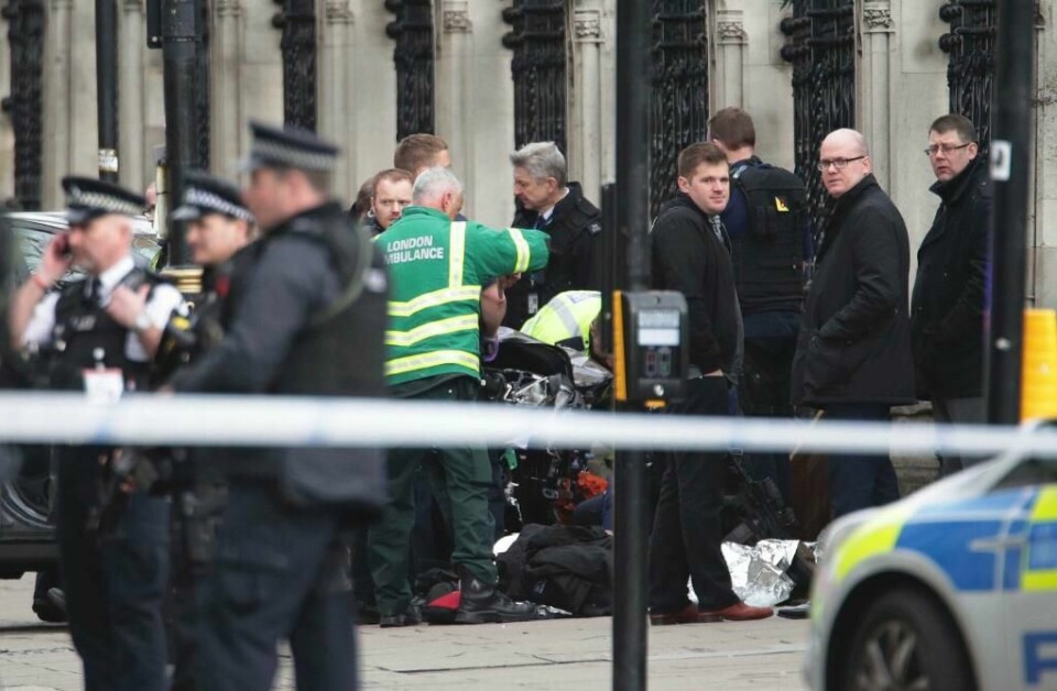 ANGREP: Minst tre personer er døde etter et terrorangrep. Gjerningsmannen er også skutt og drept.