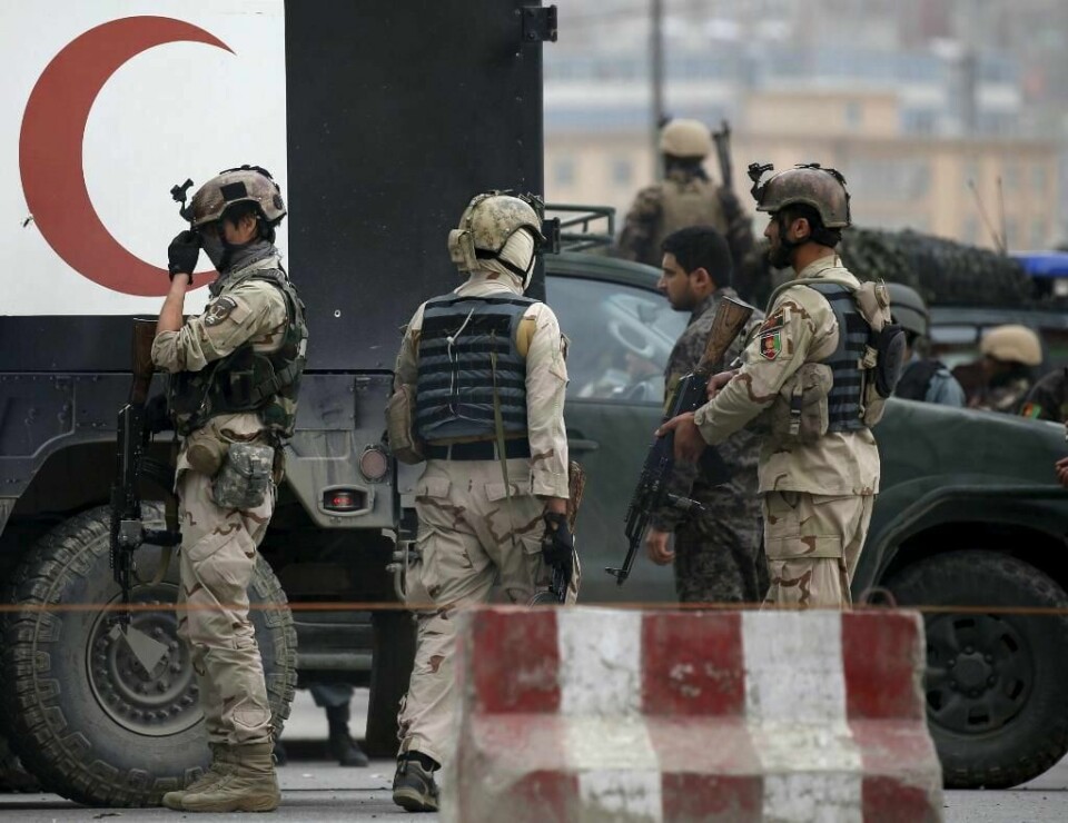 ANGREP: Taliban har angrepet en bydel i sentrum av Kabul i Afghanistan. Minst 15 personer ble drept.