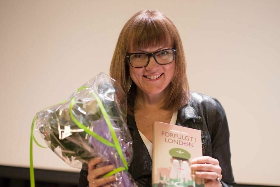 VINNER:  Forfatter Ingeborg Dybvig har skrevet boken Forfulgt i London. Den ble så godt likt at hun vant pris for den.