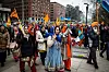 Bildet viser sikhenes marsj i Oslo under deres høytid i april.