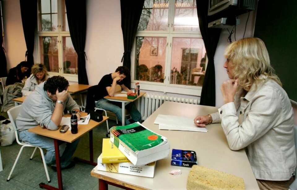 EKSAMEN: Tirsdag hadde 10.klassingene eksamen i norsk. Eksamensoppgaven har fått mye kritikk etterpå.