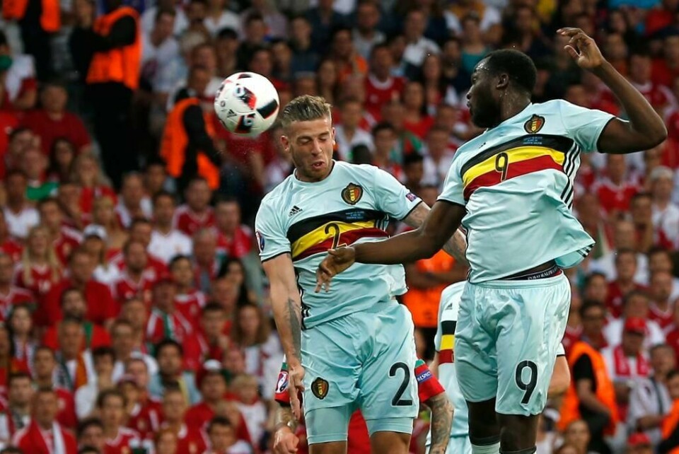 VANT:  Belgia hadde ikke problemer med å vinne over Ungarn søndag. Kampen endte 4-0, og Belgia kjemper videre i EM.