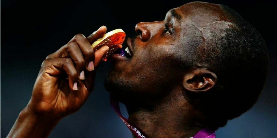 GULL: Usain Bolt er en legende. Det sa sprinteren selv torsdag. Det skjedde etter at han hadde vunnet finalen i 200 meter sprint i De olympiske leker (OL).