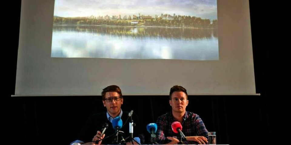 Arbeidernes Ungdoms-fylking (AUF)-leder Eskil Pedersen presenterte i dag planene for Utøya.