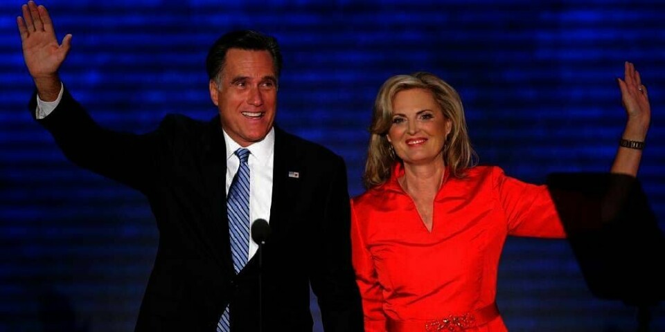 VALGT: Tirsdag kveld ble Mitt Romney valgt som kandidat til å bli president. Ann Romney holdt en tale til sin mann.