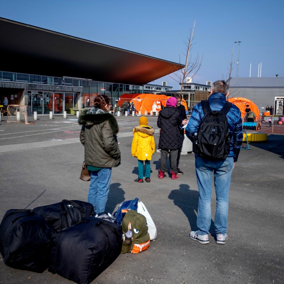 SANNSYNLIG: Kripos mener det er sannsynlig at ukrainske flyktninger kan bli utsatt for seksuelle overgrep i Norge. Bildet viser Ukrainske flyktninger. Kripos mener det er sannsynlig at ukrainske flyktninger kan bli utsatt for seksuelle overgrep i Norge.