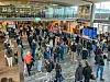 Bildet viser passasjerer på Oslo lufthavn Gardermoen. Foto: Hege Pauline Hovig / NTB