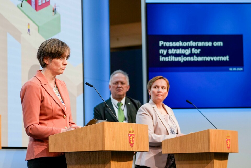 BARNEVERN: Kjersti Toppe la fram regjeringens plan torsdag. Bildet viser barne- og familieminister Kjersti Toppe under pressekonferansen torsdag. Foto: Beate Oma Dahle / NTB