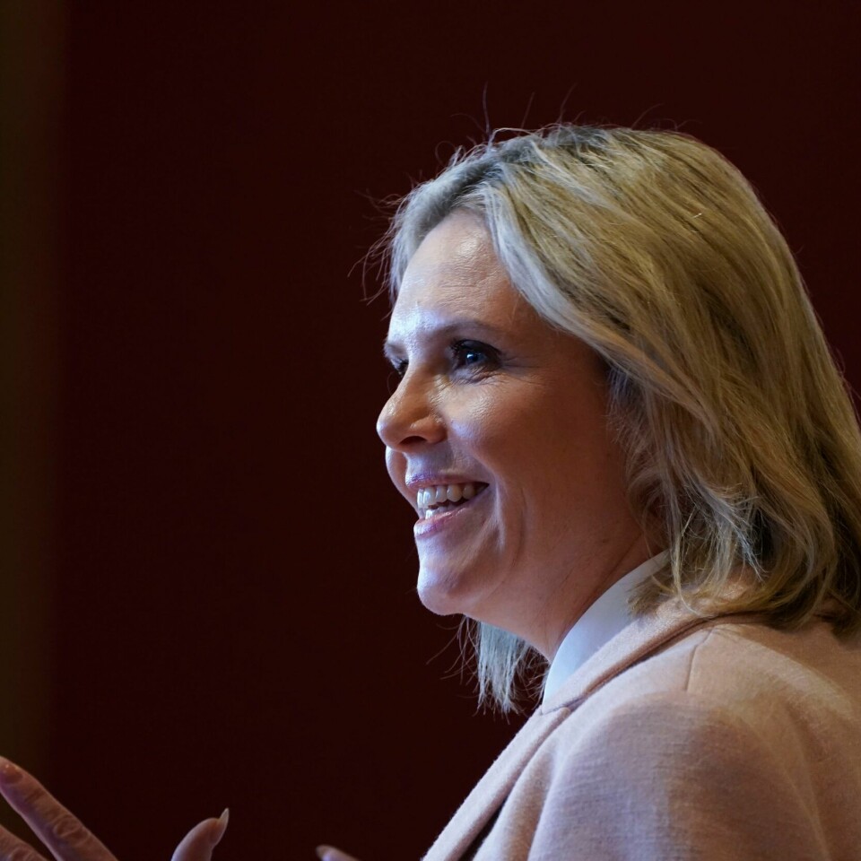 PALESTINSK STAT: Sylvi Listhaug er kritisk til anerkjennelsen av Palestina nå. Hun mener det er feil tidspunkt. Listhaug er leder for Fremskrittspartiet. Sylvi Listhaug i Fremskrittspartiet (Frp) kritiserer Høyres avgiftspolitikk. Foto: Terje Pedersen / NTB