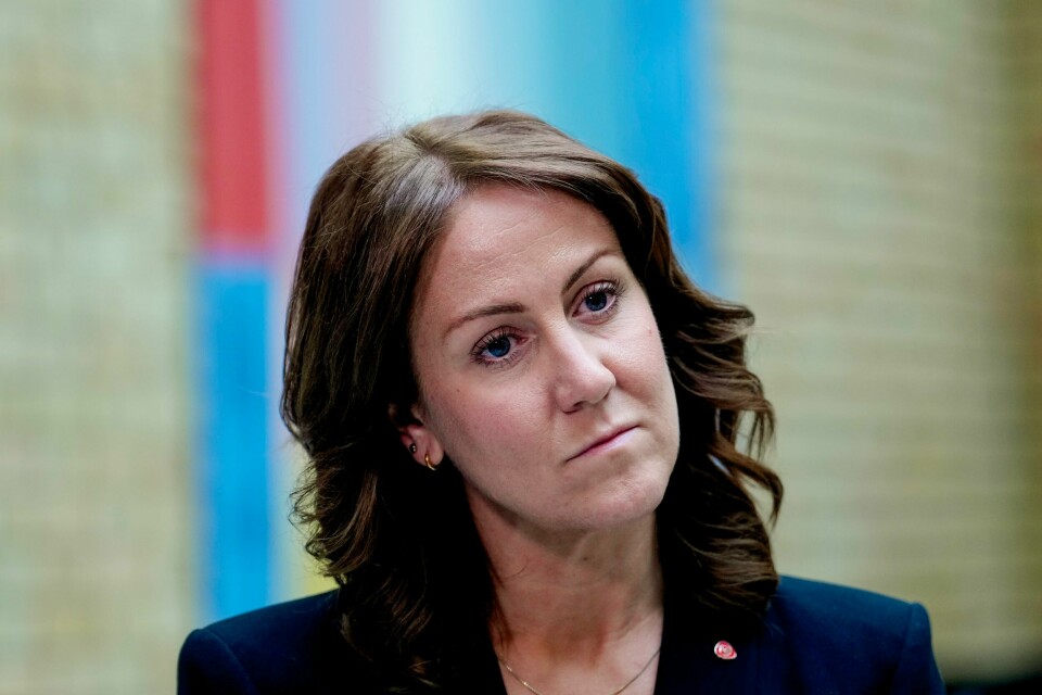 NYTT GRUNNBELØP: Minister Tonje Brenna la fram årets trygdeoppgjør torsdag. Grunnbeløpet blir endret. Bildet viser Arbeids- og inkluderingsminister Tonje Brenna. Foto: Javad Parsa / NTB/ NPK