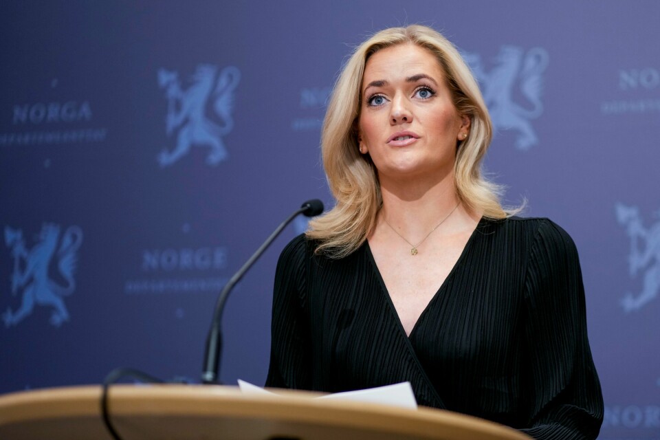 UKRAINA: Mellom 800 og 1.000 ukrainere kan bli bedt om å dra fra Norge. – Vi vurderer den enkeltes situasjon, sier justisminister Emilie Enger Mehl. Bildet viser justisminister Emilie Enger Mehl. Foto: Heiko Junge / NTB