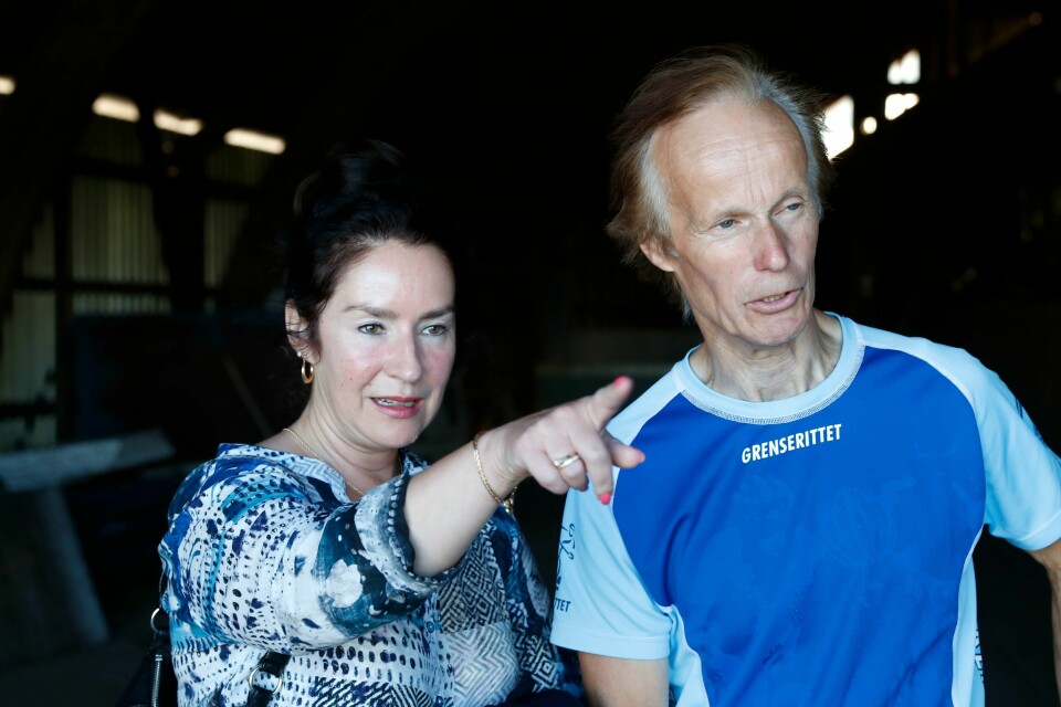 2018: Per og Veronica Orderud vil at Orderud-saken skal åpnes igjen. Her er de to fotografert i 2018. Bildet viser Per og Veronica Orderud i 2018 da de leverte begjæringen om gjenopptakelse av Orderud-saken. Det tidligere ekteparet mener nye beviser i saken må føre til frifinnelse for den gamle tiltalen om drap eller medvirkning til trippeldrapet på Orderud gård i 1999. Foto: Cornelius Poppe / NTB