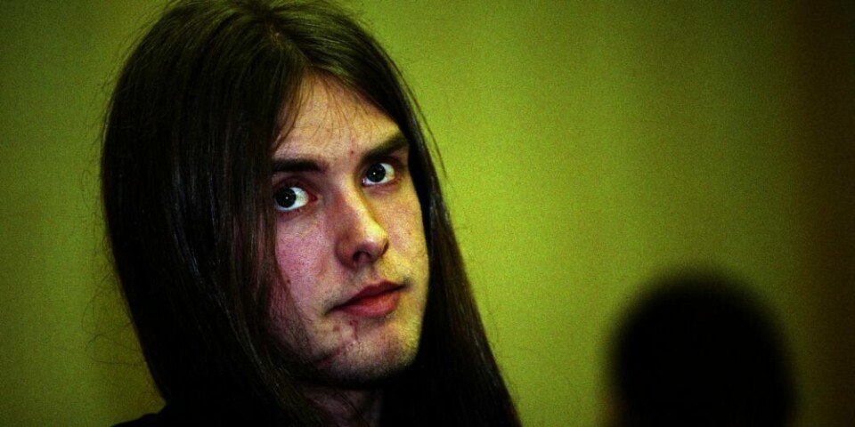 TATT: : Varg Vikernes slik han så ut i 1994. Da ble han dømt til 21 års fengsel. Det var for et drap og tre kirkebranner.