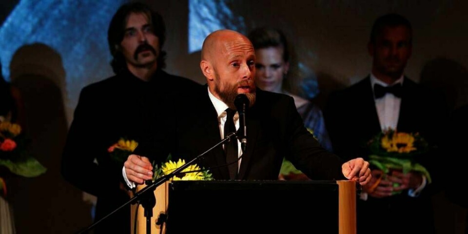 FILMPREMIERE: Filmen «Pionér» hadde premiere under den internasjonale filmfestivalen i Haugesund. Skuespiller Aksel Hennie takket nordsjødykkerne som har delt sine historier.