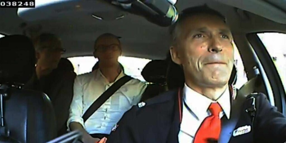 TAXISJÅFØR: Statsminister Jens Stoltenberg har kjørt taxi for Oslo Taxi.