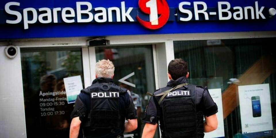 BANKRAN: En 31 år gammel mann innrømmer å ha ranet SR-bank i Stavanger 31. juli.