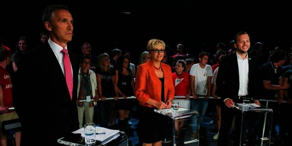 KRITISK: Liv Signe Navarsete (i midten) fra Senterpartiet føler seg oversett i valgkampen.