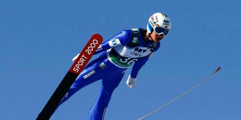 FLYR HØYT: Phillip Sjøen er klar for å hoppe på ski igjen. Bildet er fra forrige sesong.