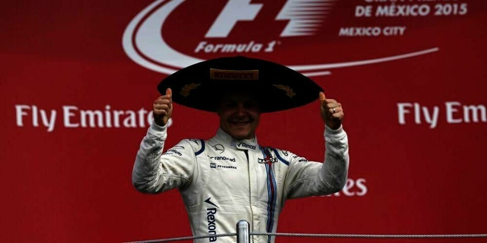 KRANGLER: Valtteri Bottas fra Finland konkurrerer med landsmann Kimi Räikkönen om fjerdeplass i VM i formel 1. De har kranglet og ødelagt for hverandre hele sesongen.