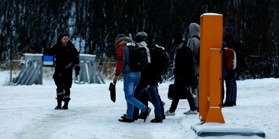 KONTROLL:  Folk fra Irak og Afghanistan som kommer til Norge fra Russland, må tilbake. Her fra Storskog grensestasjon i Finnmark.