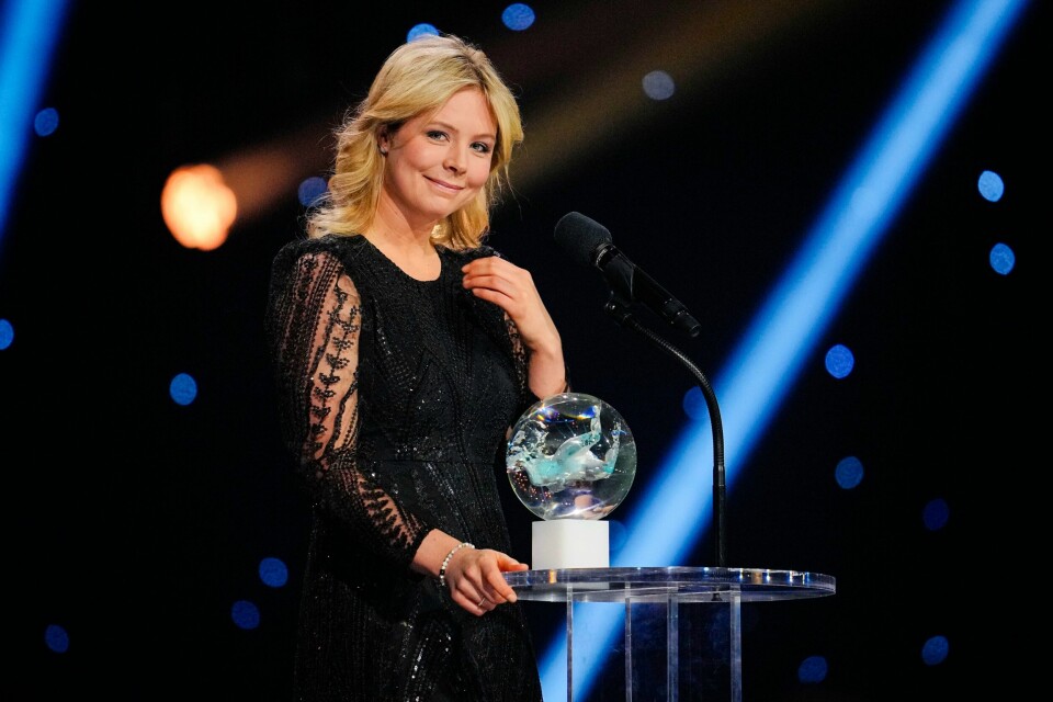 PRIS: Maren Lundby vant prisen årets navn under Idrettsgallaen 2024. Maren Lundby vant prisen årets navn under Idrettsgallaen 2024 i Trondheim spektrum. Foto: Ole Martin Wold / NTB