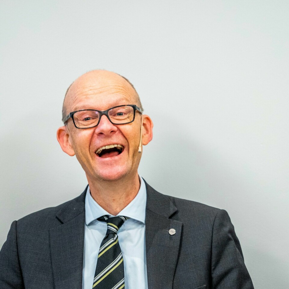 ØKONOMI: Geir Axelsen leder TBU. Han la frem TBUs rapport om norsk økonomi og utviklingen på lønningene fredag. Bildet viser SSB-direktør Geir Axelsen som leder det tekniske beregningsutvalget. Foto: Håkon Mosvold Larsen / NTB