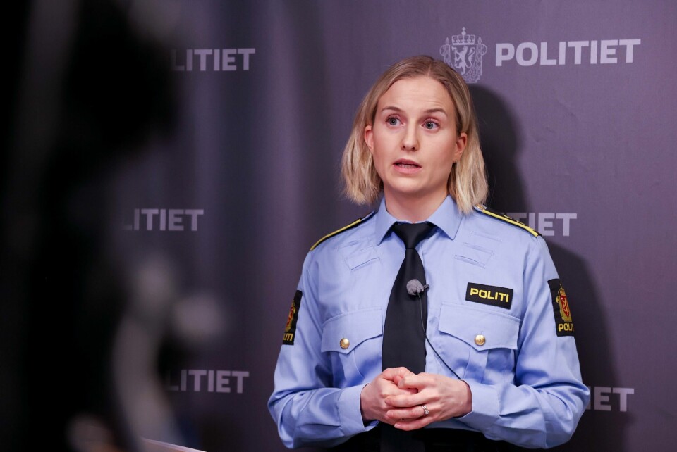 KRIMINALITET: Politiadvokat Kristine Pedersen på tirsdagens pressekonferanse. Hun snakket om status i etterforskningen av drapene i Sørfold, natt til første nyttårsdag. Politiadvokat Kristine Pedersen på tirsdagens pressekonferanse om status i etterforskningen av drapene i Sørfold, natt til første nyttårsdag. Foto: Jan Langhaug / NTB