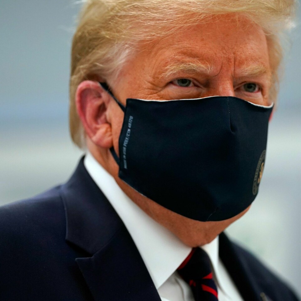 SMITTET: Donald Trump har testet positivt på korona-viruset.