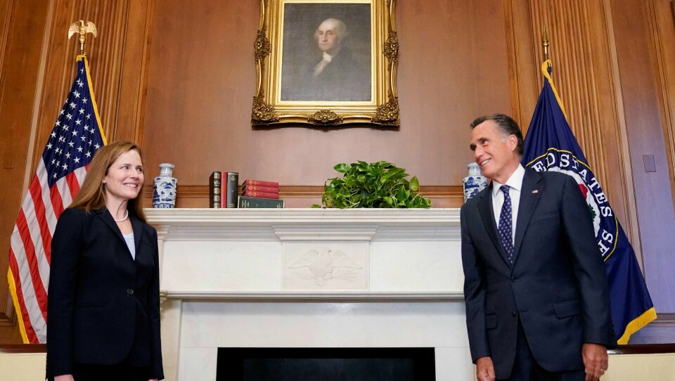 SENATOR: Mitt Romney er senator i USA. Han er fra Det republikanske partiet.