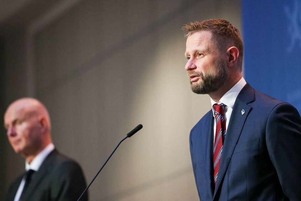 USIKKERT: Helseminister Bent Høie sa at det er mer usikkert om vi kan feire en normal jul.