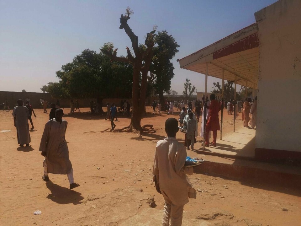 SAVNET: Hundrevis av elever ble bortført fra denne skolen i Nigeria.