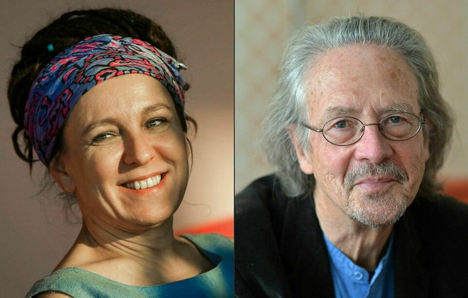 VINNERE: Olga Tokarczuk og Peter Handke får Nobels litteraturpris.
