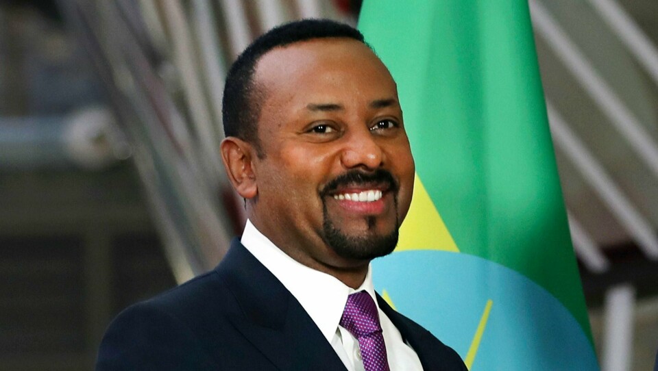 FREDSPRIS: Abiy Ahmed får Nobels fredspris. Han er statsminister i Etiopia.