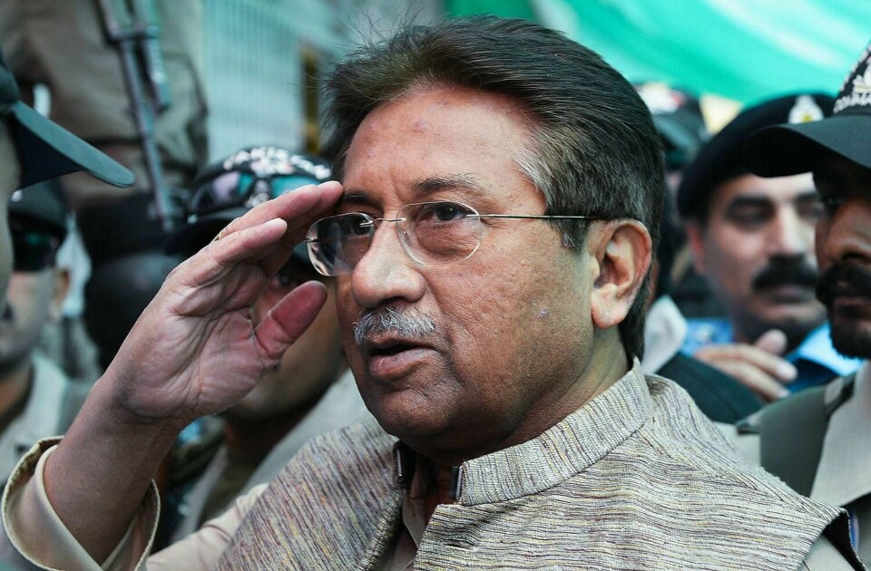 DØMT: Pervez Musharraf var tidligere president i Pakistan. Han er dømt til døden.